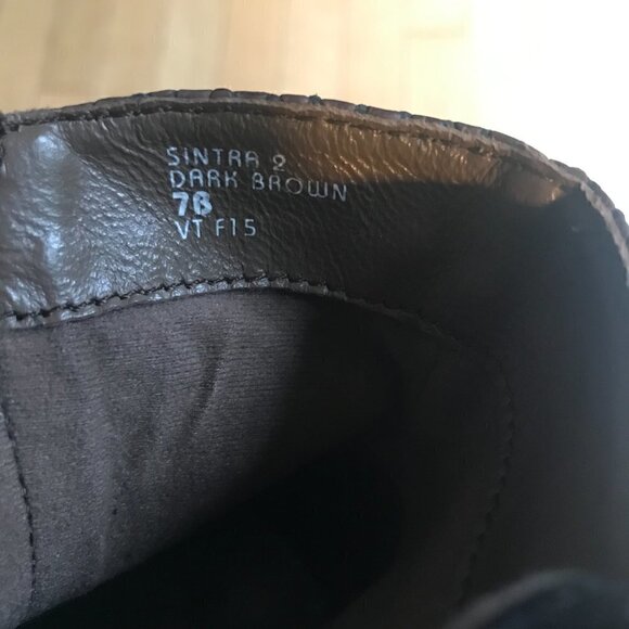 Earthies Sintra 2 Brown leather Ankle boots Size 7 - Picture 6 of 7